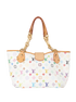 Annie MM, &pound;995, Handbags, Tan/White, Coated Canvas, Back view